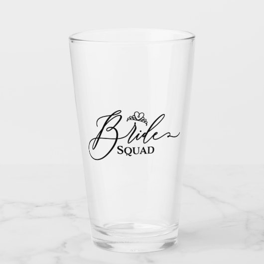 Bride Squad Glas (Voorkant)