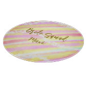 Bride squad golden pastel pink colorful glitter br snijplank (Hoek)