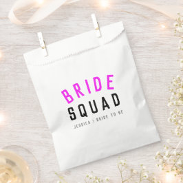 Bride Squad | Hot-roze Bachelorette Bridesmaid Bedankzakje