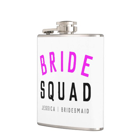 Bride Squad | Hot-roze Bachelorette Bridesmaid Heupfles (Links)