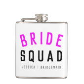 Bride Squad | Hot-roze Bachelorette Bridesmaid Heupfles (Voorkant)
