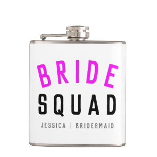 Bride Squad   Hot-roze Bachelorette Bridesmaid Heupfles