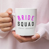 Bride Squad | Hot-roze Bachelorette Bridesmaid Koffiemok