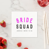 Bride Squad | Hot-roze Bachelorette Bridesmaid Servet (Insitu)