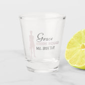 Bride Squad | Hot-roze Bachelorette Bridesmaid Shot Glas (Voorkant)