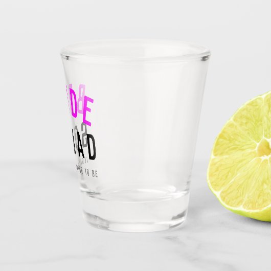 Bride Squad | Hot-roze Bachelorette Bridesmaid Shot Glas (Rechts)