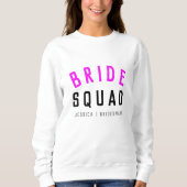 Bride Squad | Hot-roze Bachelorette Bridesmaid Trui (Voorkant)