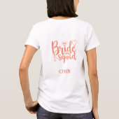 Bride Squad (naam) T-shirt (Achterkant)