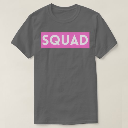 Bride Squad Pink Bachelorette Party Group Celebrat T-shirt (Design voorkant)
