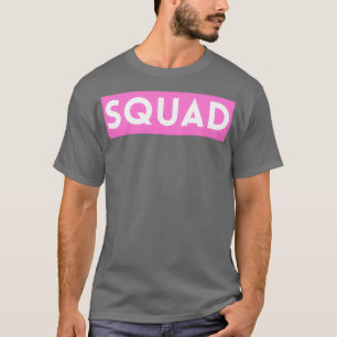 Bride Squad Pink Bachelorette Party Group Celebrat T-shirt