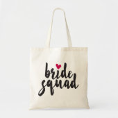 Bride Squad Red Heart Tote Bag (Voorkant)