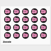Bride Squad Retro Bruidsfeest Bachelorett Ronde Sticker (Vel)