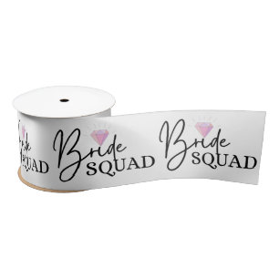 Bride Squad Ribbon Satijnen Lint