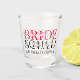 Bride Squad | Roze Bachelorette Party Bridesmaid Shot Glas
