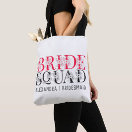 Bride Squad | Roze Bachelorette Party Bridesmaid Tote Bag