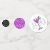 Bride Squad Silhouetten Magenta/Zwart ID252 Confetti (Achterkanten)