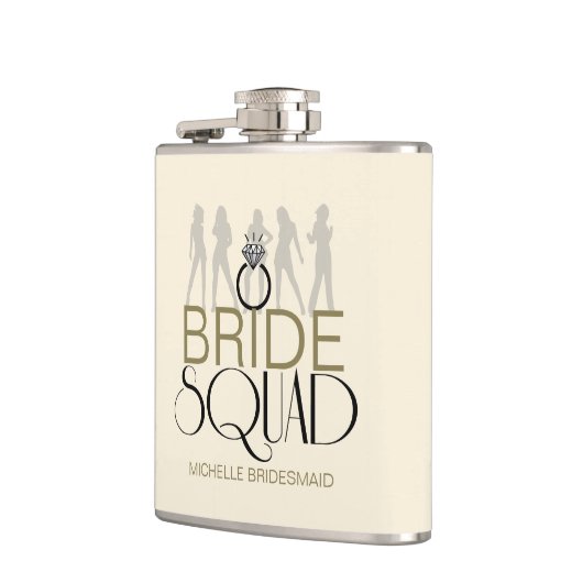 Bride Squad Silhouettes Black op Lites ID252 Heupfles (Links)