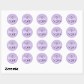 Bride Squad Silhouettes Black op Lites ID252 Ronde Sticker (Vel)