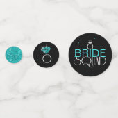 Bride Squad Silhouettes Blauwgroen/Black ID252 Confetti (Voorkanten)