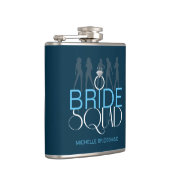 Bride Squad Silhouettes White op Donkere ID252 Heupfles (Rechts)