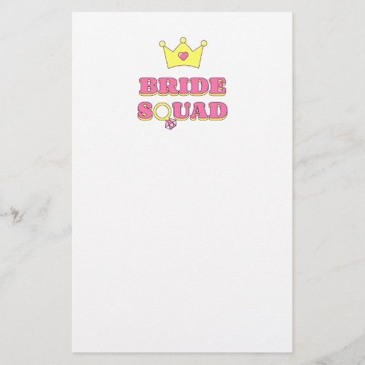 Bride Squad Stationery Briefpapier (Voorkant)