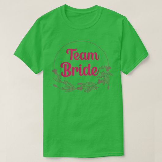 Bride Squad Team Bride Bachelorette Party Bridesma T-shirt (Design voorkant)