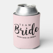 Bride Squad, Team Bride, Chic Modern Wedding Party Blikjeskoeler (Blikje Voorkant)