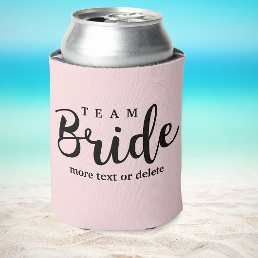 Bride Squad, Team Bride, Chic Modern Wedding Party Blikjeskoeler