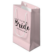 Bride Squad, Team Bride, Chic Modern Wedding Party Klein Cadeauzakje (Voorkant Gekanteld)