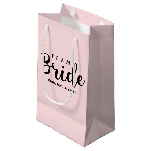 Bride Squad, Team Bride, Chic Modern Wedding Party Klein Cadeauzakje (Voorkant Gekanteld)