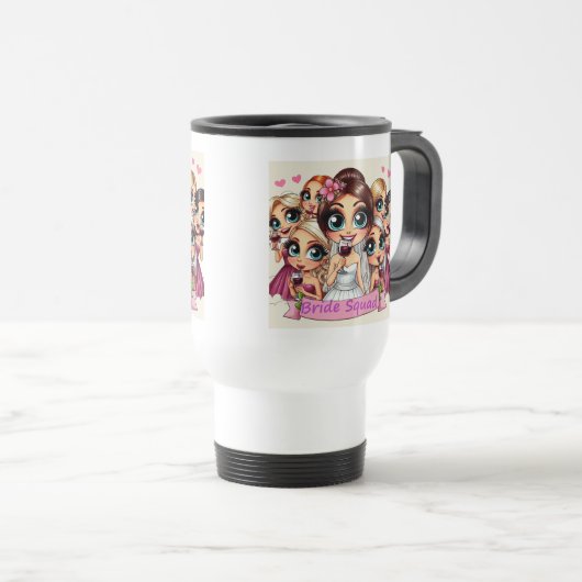 Bride Squad Travel Mug Reisbeker (Voorkant rechts)