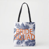 Bride Squad Tropical Blue Tote Bag (Voorkant)