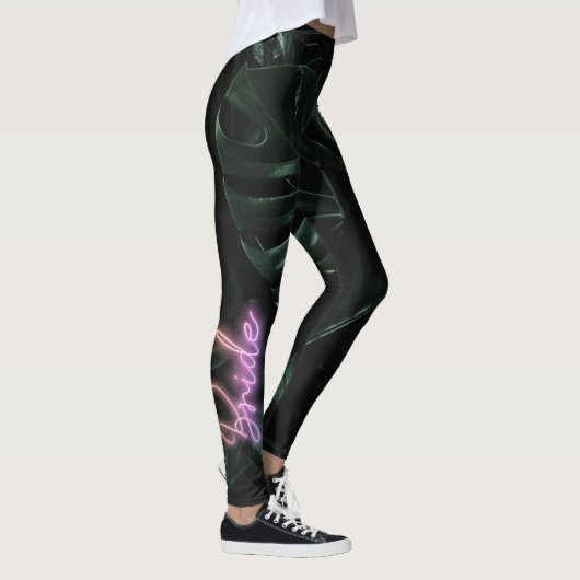 Bride Squad | Trouwfeest Bruidsmeisjes Tropical Pa Leggings (Rechts)