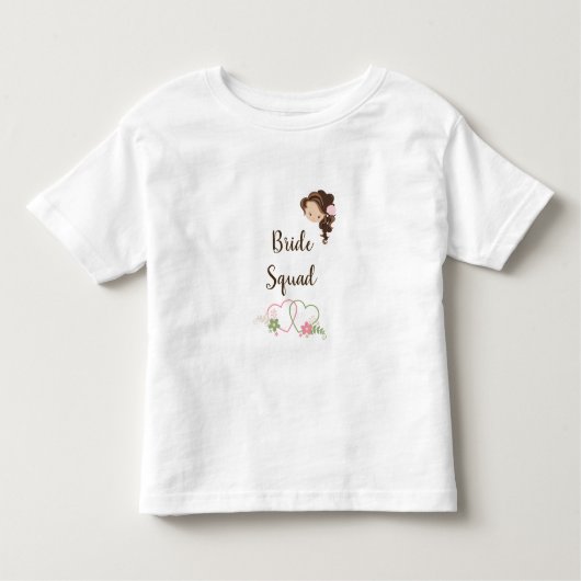 Bride Squad Two Hearts Toddler T-shirt (Voorkant)