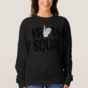 Bride Squad voor vrouwen Bachelorette Finger Ring Trui