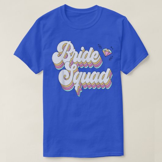 Bride Squad voor Vrouwen Bachelorette Party Brides T-shirt (Design voorkant)