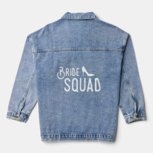 Bride Squad Wedding Shower for Bridesmaid Best voo Denim Jacket