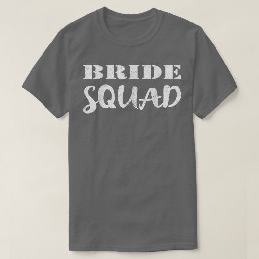 Bride Squad Wedding Team New Bride To Be T-shirt (Design voorkant)