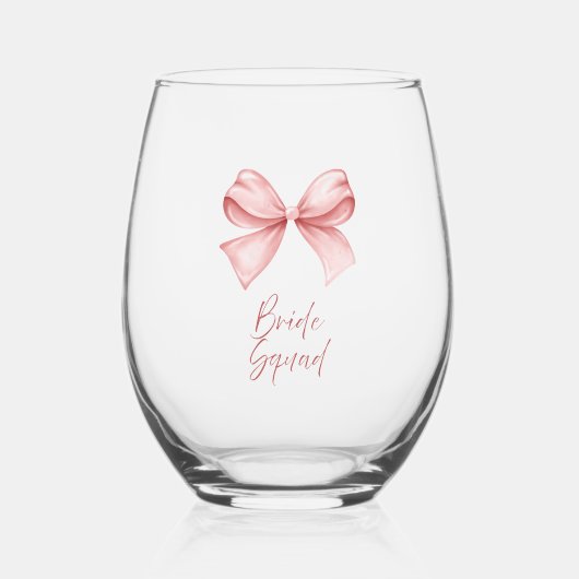 Bride Squad Wijnglas Zonder Voet (Voorkant)