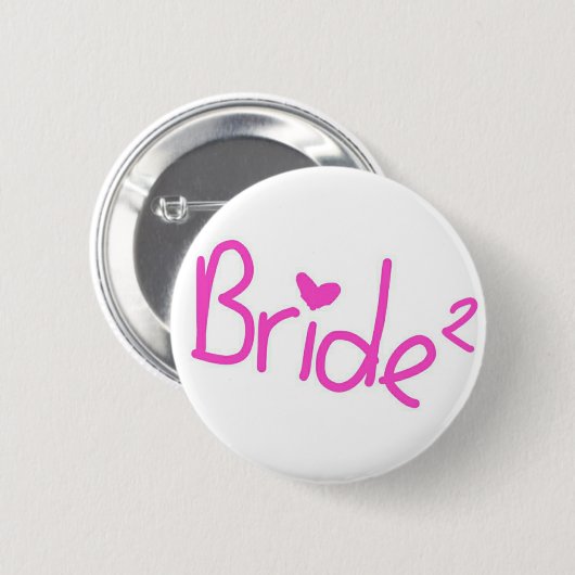 Bride squared ronde button 5,7 cm (Voorkant /achterkant)