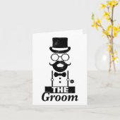 Bride Squat Groom Bachelor Party Kaart (Gele Bloem)