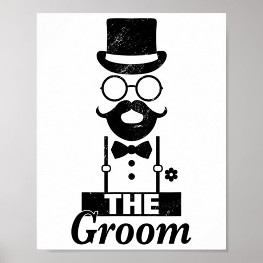 Bride Squat Groom Bachelor Party Poster (Voorkant)