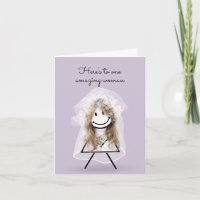 Bride Stick Girl met Bridal Bouquet