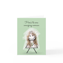 Bride Stick Girl met Bridal Bouquet