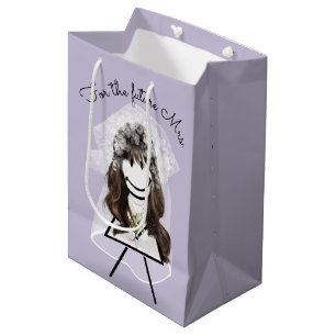 Bride Stick Girl met Daisy Bouquet Medium Cadeauzakje