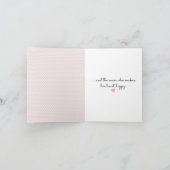 Bride Stick Girl met Sneakers en Daisies Kaart (Binnen)