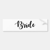 Bride Sticker Eenvoudig handgeschreven lettertype (Voorkant)