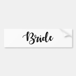 Bride Sticker Eenvoudig handgeschreven lettertype