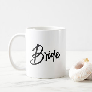 Bride stijlvol penseelscript koffiemok