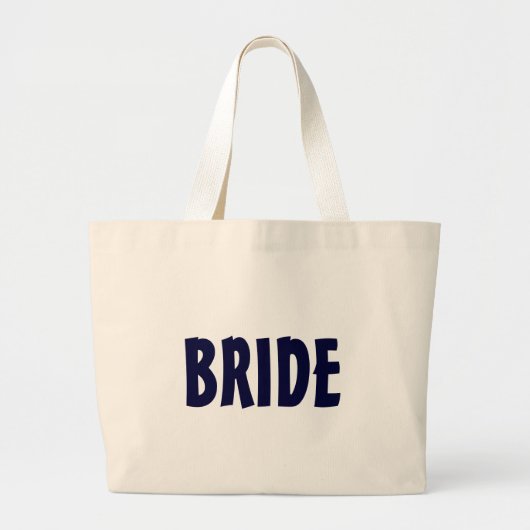 "BRIDE"-strandtas Grote Tote Bag (Voorkant)